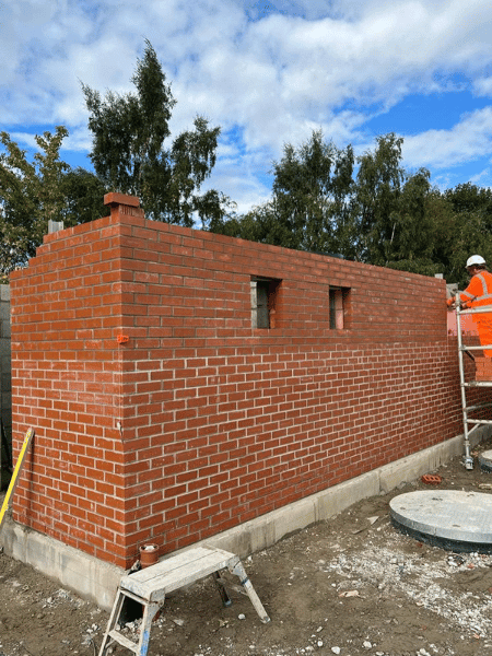 Ravensthorpe railway project brickwork