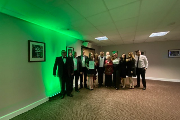 Image shows the Dasco team at Wigan Business Awards 2019