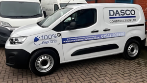 100% electric Dasco Construction van