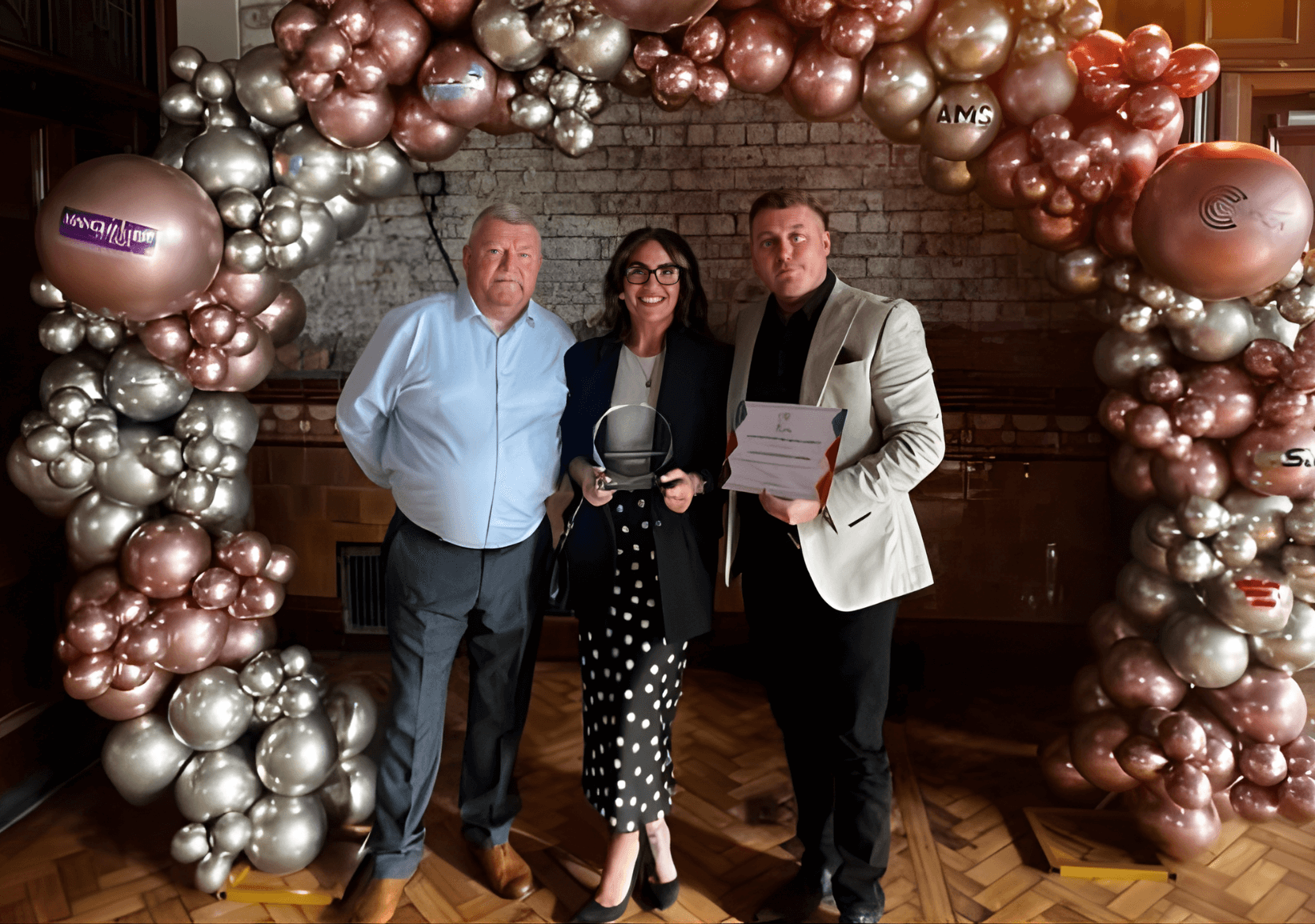 The team of Dasco Construction at the Greater Manchester Chamber Awards 2024