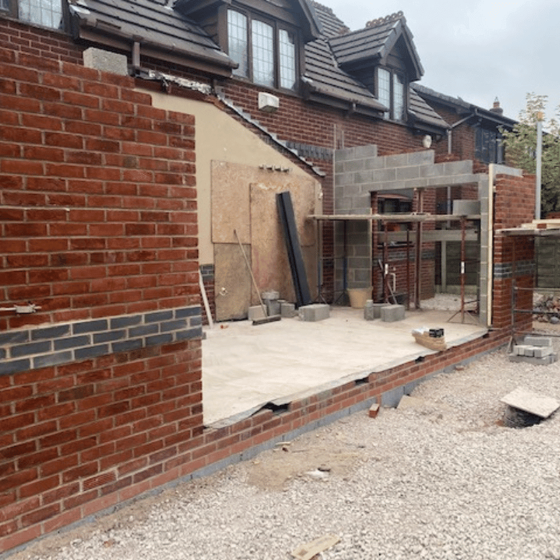 Worsley extension brickwork