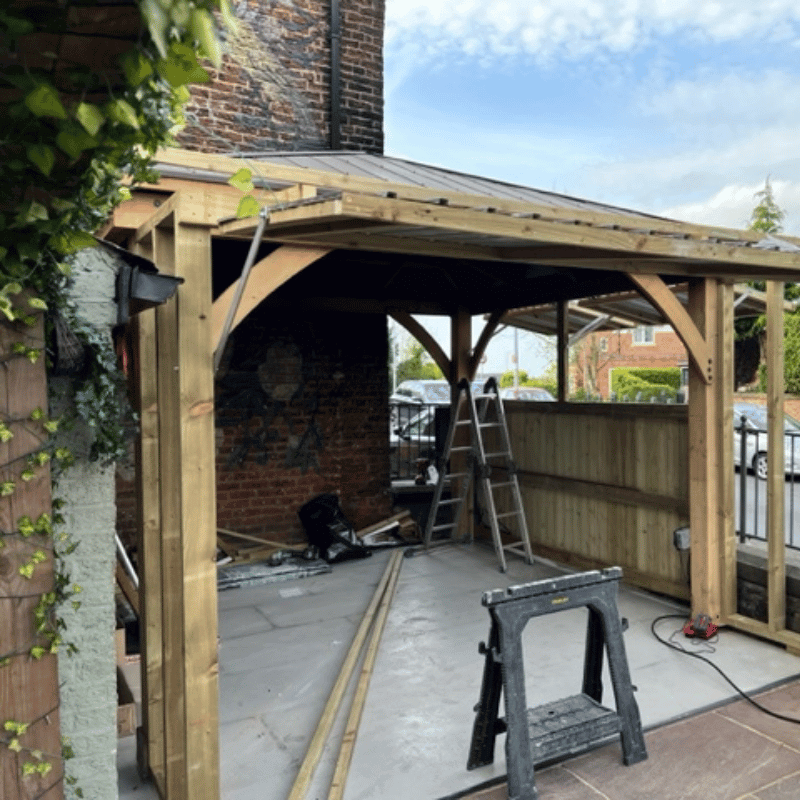 Worsley extension and garden renovation outdoor pergola